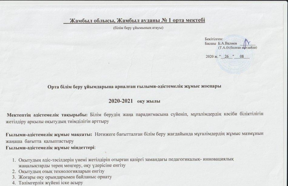 Жылдық жоспар